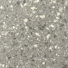 Mid Grey Terrazzo soft matt 600x600